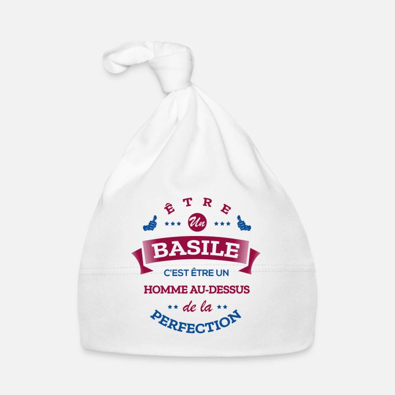 BASILE PARFAIT - NOM BASILE Bonnet bio Bébé