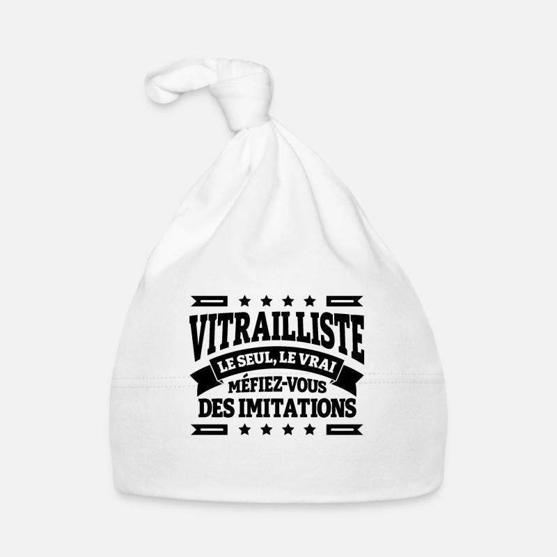 VITRAILLISTE LE SEUL LE VRAI - Bonnet bio Bébé - blanc