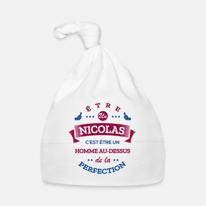 NICOLAS PARFAIT - NOM NICOLAS Bonnet bio Bébé