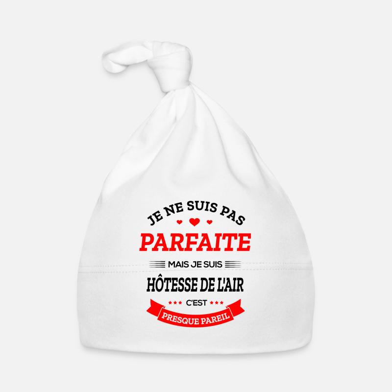 HÔTESSE DE L’AIR PARFAITE Bonnet bio Bébé