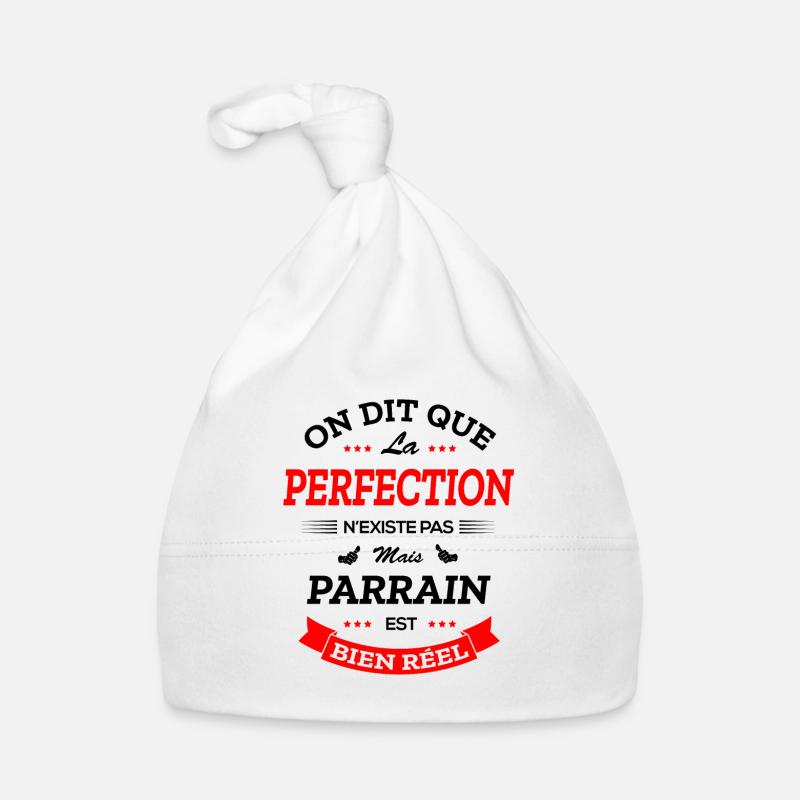 PARRAIN PARFAIT BL - Bonnet bio Bébé - blanc
