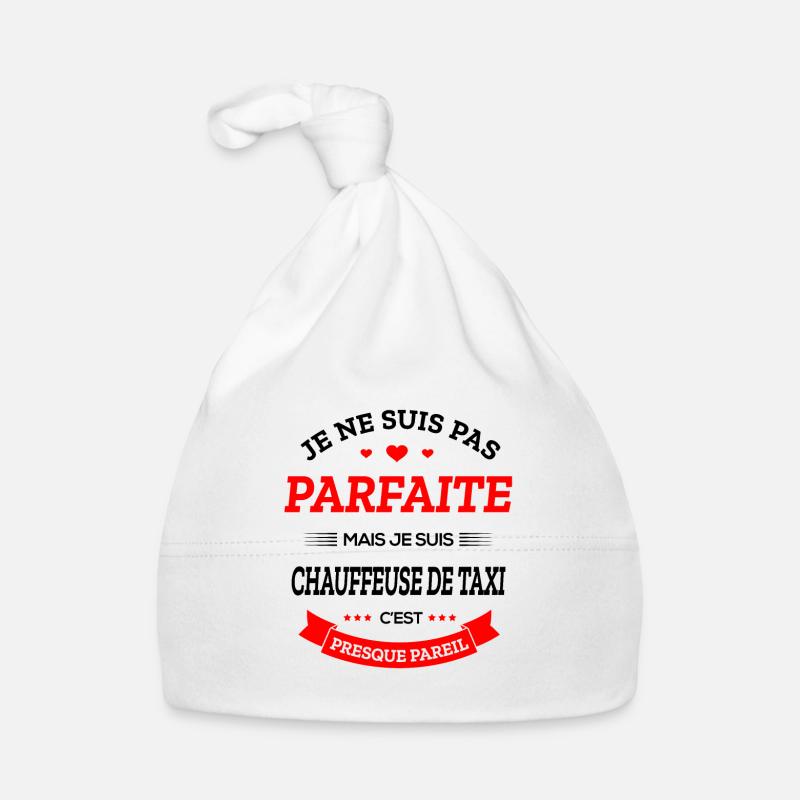 CHAUFFEUSE DE TAXI - Bonnet bio Bébé - blanc