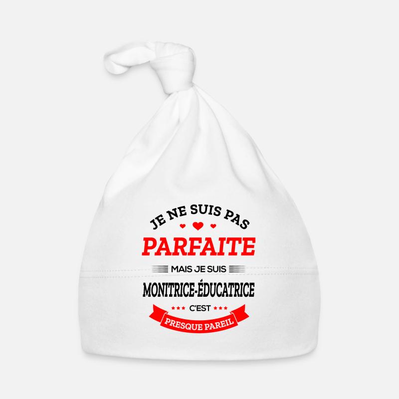 MONITRICE-ÉDUCATRICE PARFAITE Bonnet bio Bébé