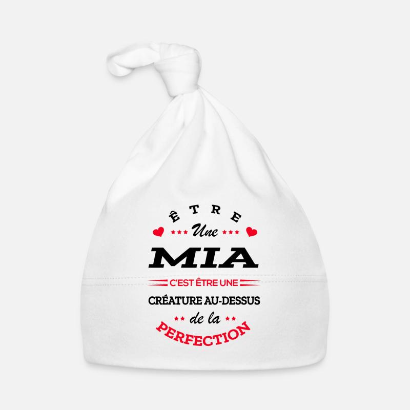 MIA PARFAITE - NOM MIA Bonnet bio Bébé