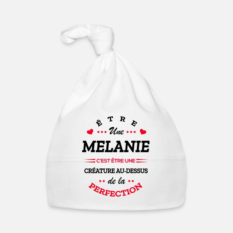 MELANIE PARFAITE - NOM MELANIE Bonnet bio Bébé