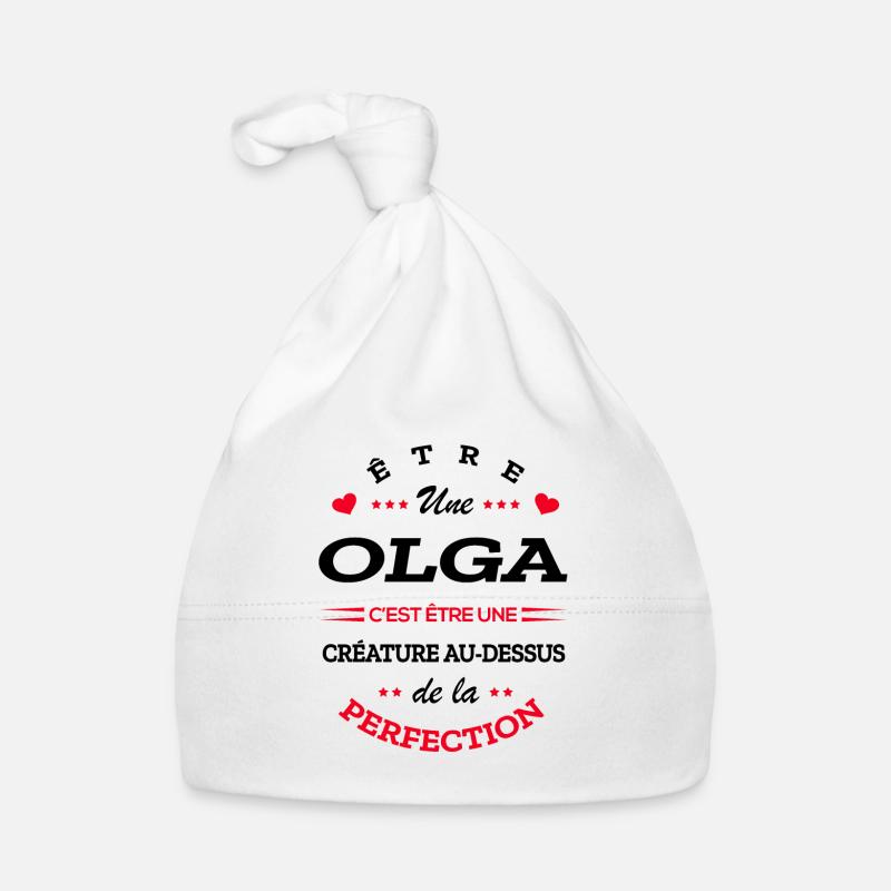 OLGA PARFAITE - NOM OLGA Bonnet bio Bébé