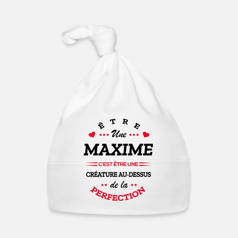 MAXIME PARFAITE - NOM MAXIME Bonnet bio Bébé