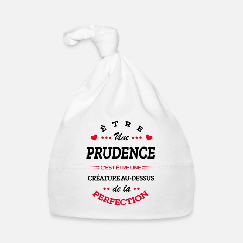 PRUDENCE PARFAITE - NOM PRUDENCE Bonnet bio Bébé