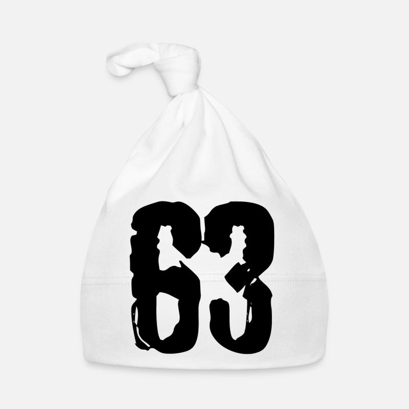63 number jersey Organic Baby Cap