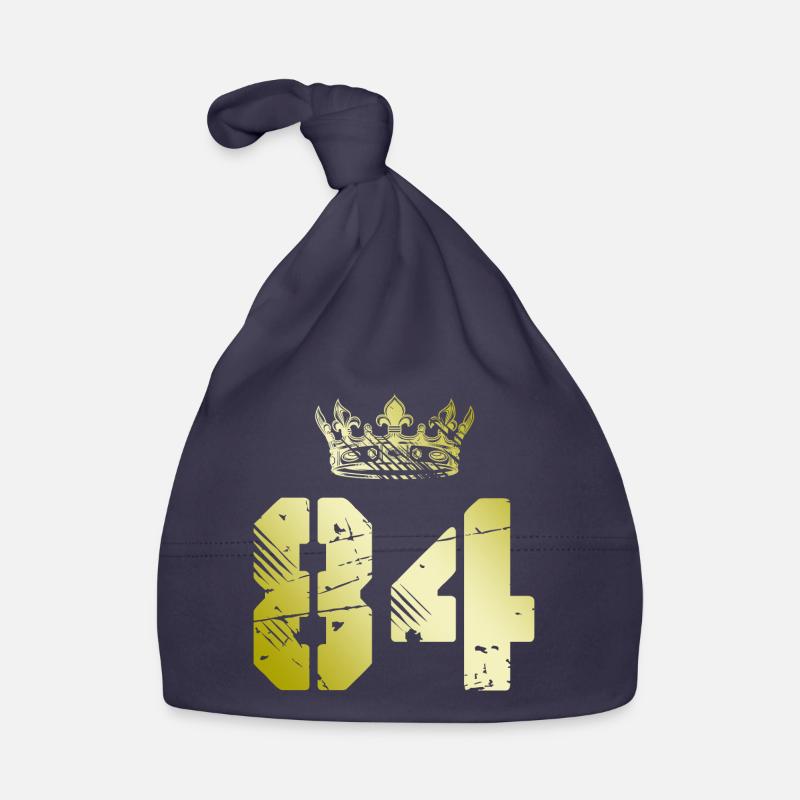 84 Number crown Organic Baby Cap