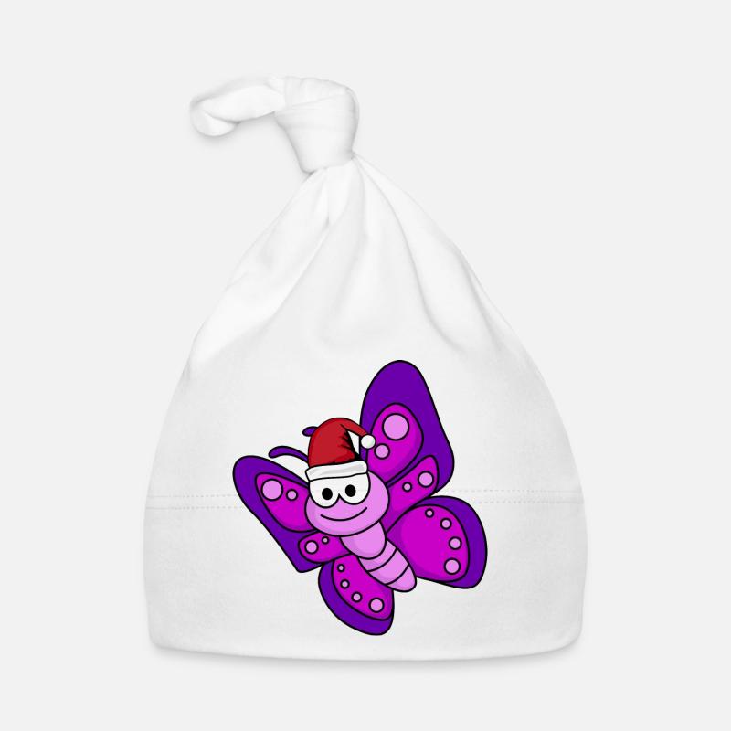 Butterfly Comic Christmas Bonnet bio Bébé