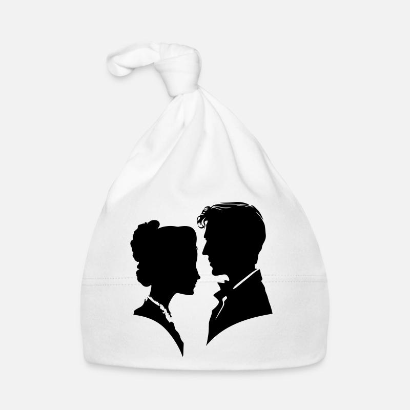 Mariage de couple Mariage de couple - Bonnet bio Bébé - blanc