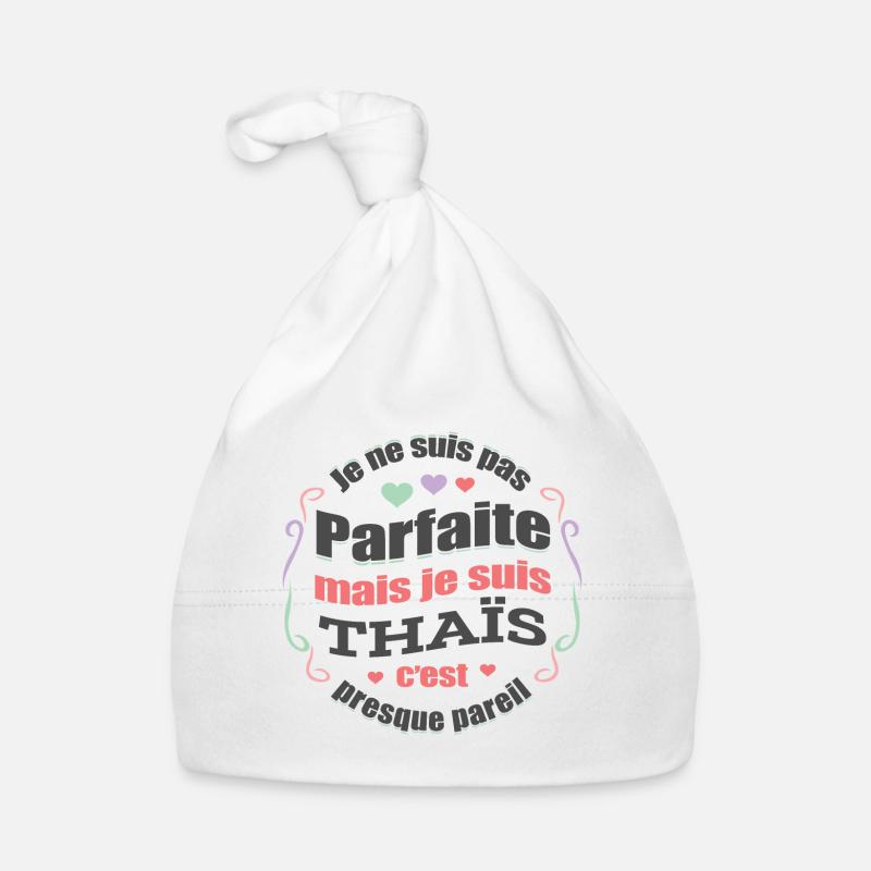 THAÏS PARFAITE - PRENOM THAÏS Bonnet bio Bébé
