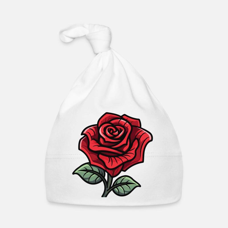 Rose Symbol Liebe Baby Bio-Mütze