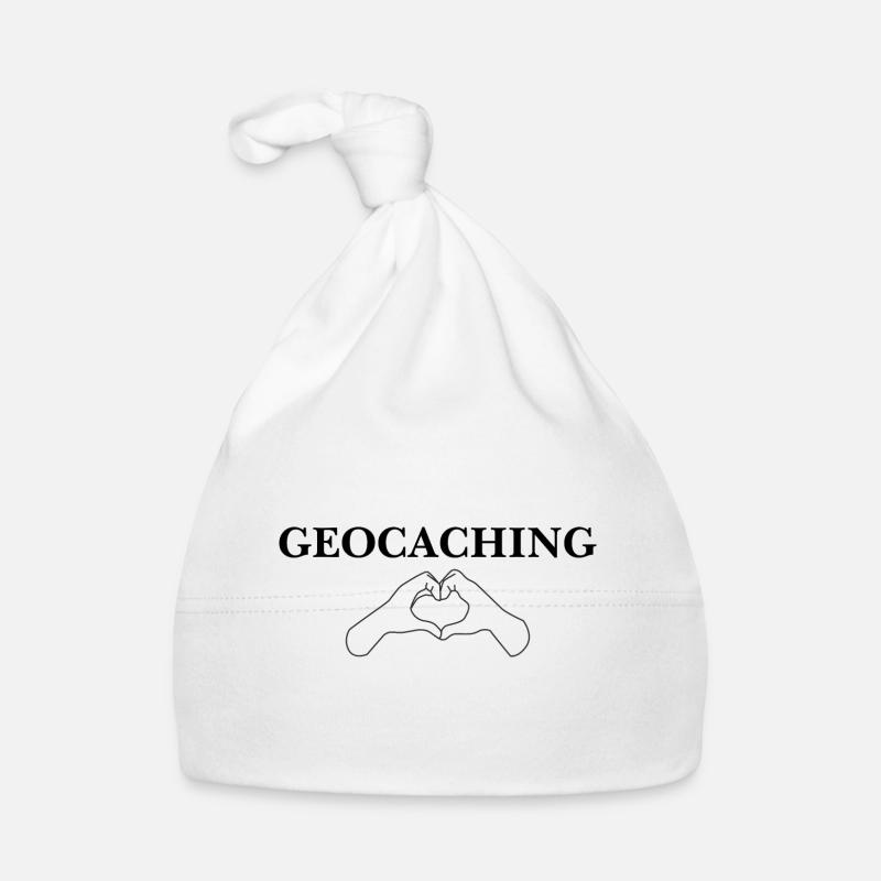 J’adore le géocaching - Bonnet bio Bébé - blanc
