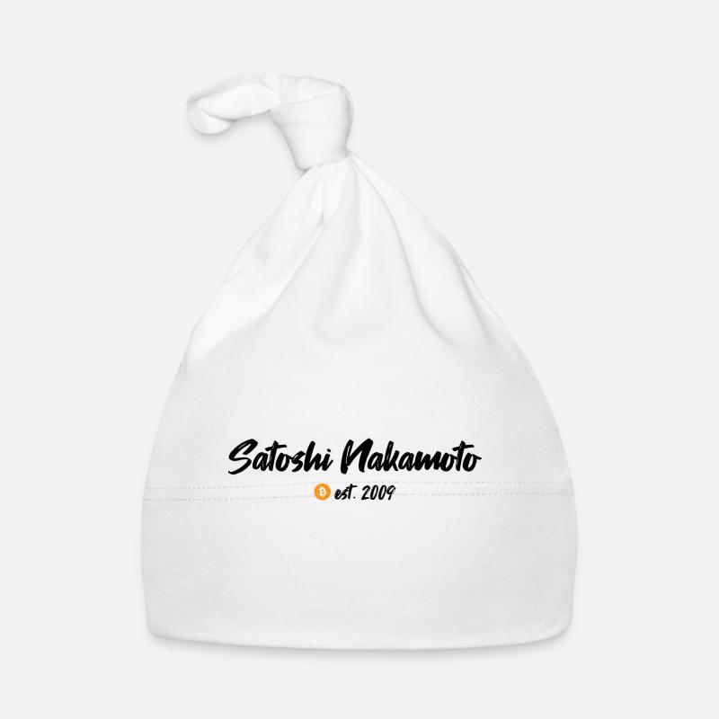 Satoshi Nakamoto est. 2009 Blockchain Bitcoin Baby Bio-Mütze