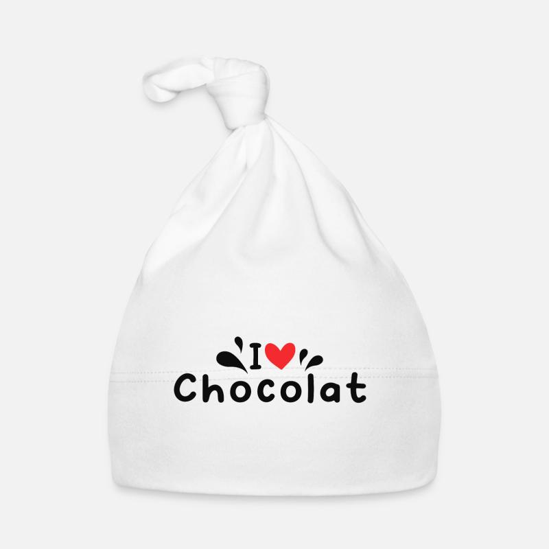 j'aime le chocolat Bonnet bio Bébé