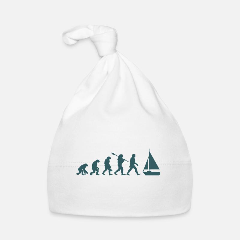 Evolution Sailboat Boat Organic Baby Cap