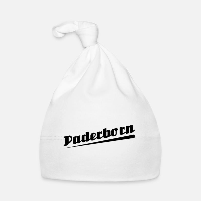 Paderborn - Textdesign mit Stadtnamen Baby Bio-Mütze