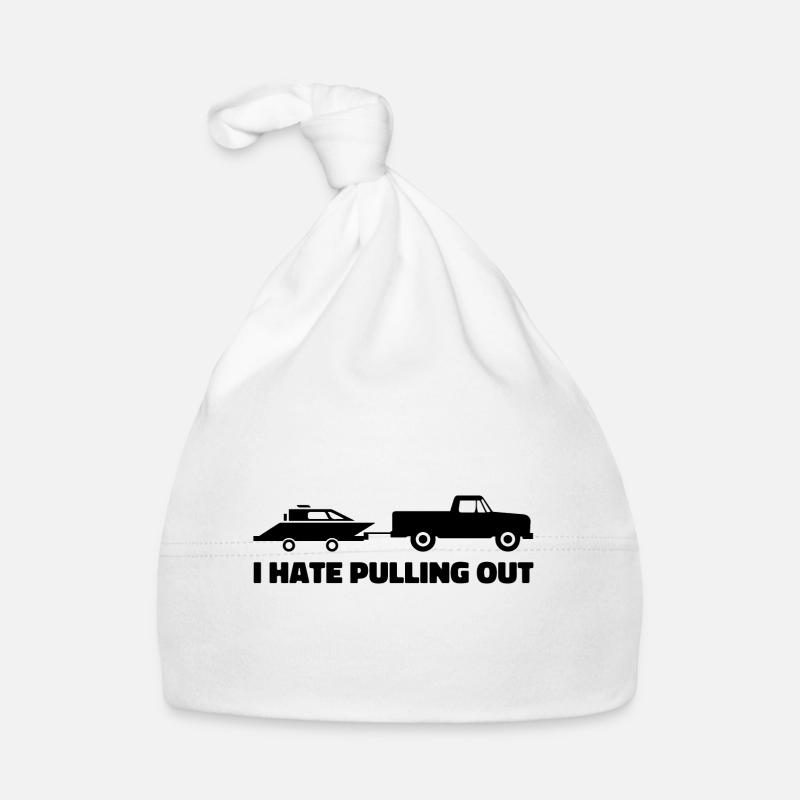 I Hate Pulling Out Retro Boating Boat Captain Bonnet bio Bébé