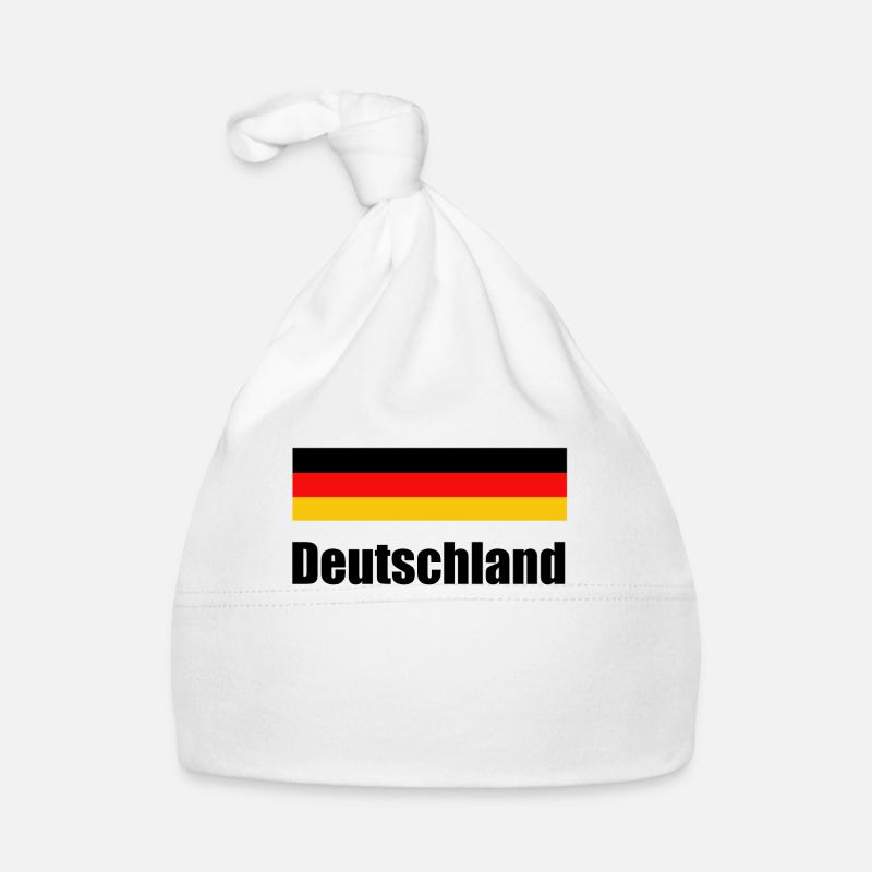 Germany flag and Germany lettering Organic Baby Cap