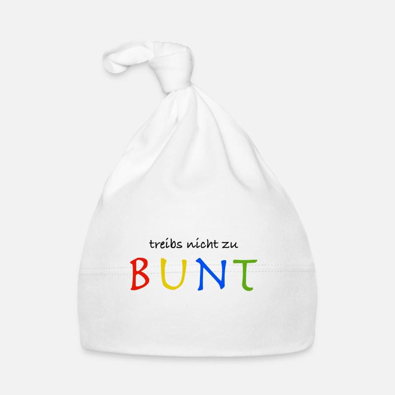 Treibs nicht zu bunt Baby Bio-Mütze