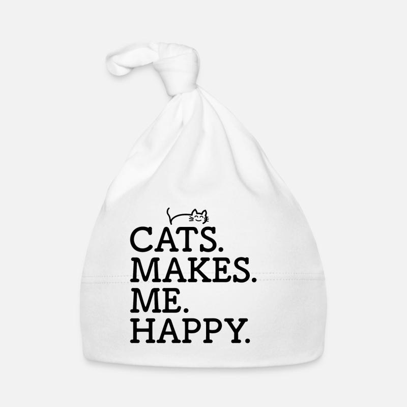 Katze Katzen Katzenhalter Kätzchen Geschenk Baby Bio-Mütze