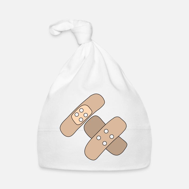 Pflaster, Wunde, Verletzung, Heilung, Geschenkidee Baby Bio-Mütze