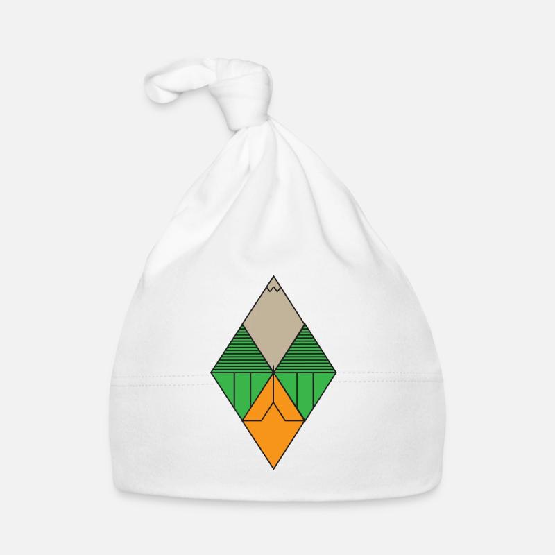 Diamond Graphic Organic Baby Cap