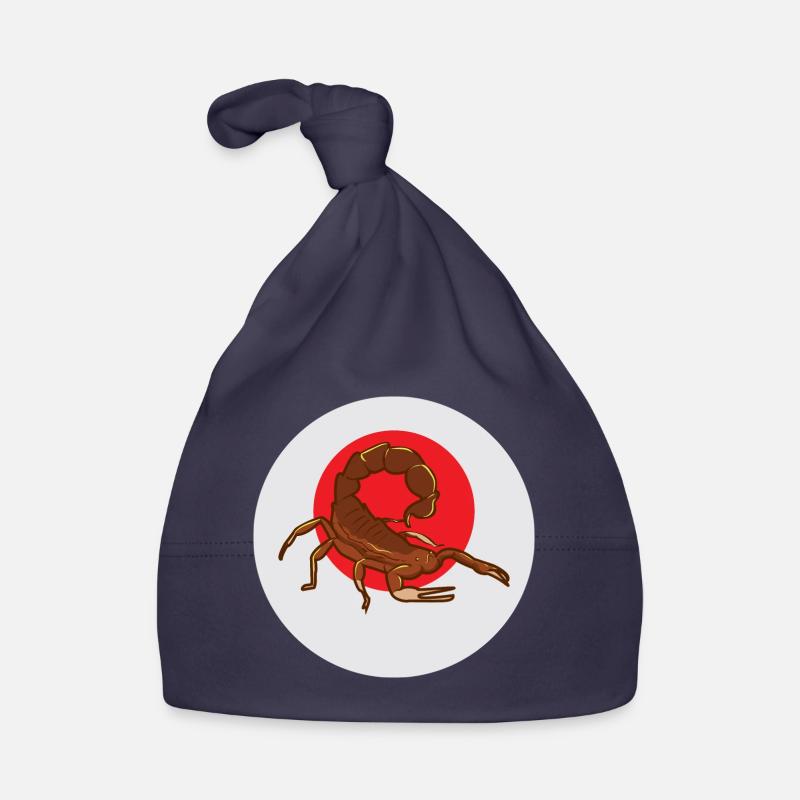 Sternzeichen Skorpion mit Giftstachel Baby Bio-Mütze
