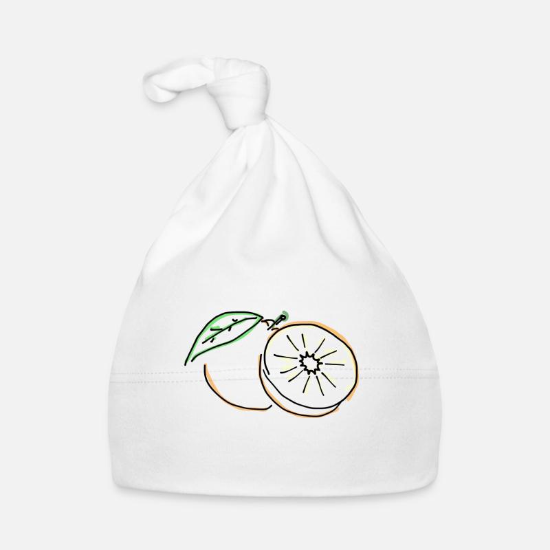 Orange Baby Bio-Mütze