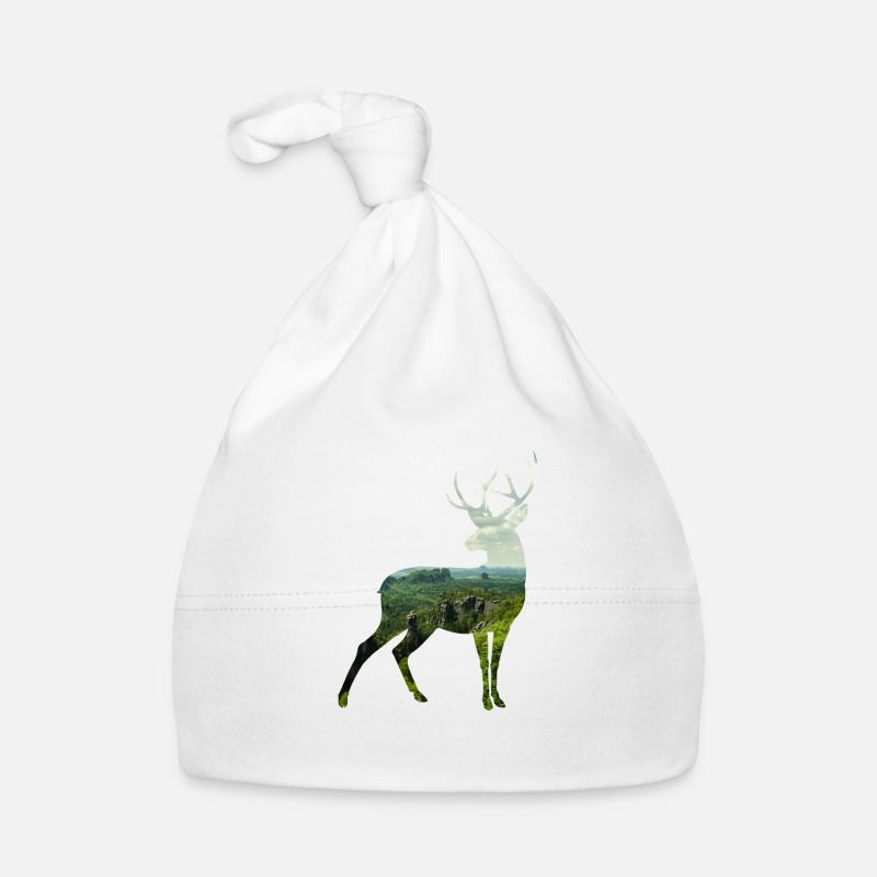 Cerf silhoutte Bonnet bio Bébé