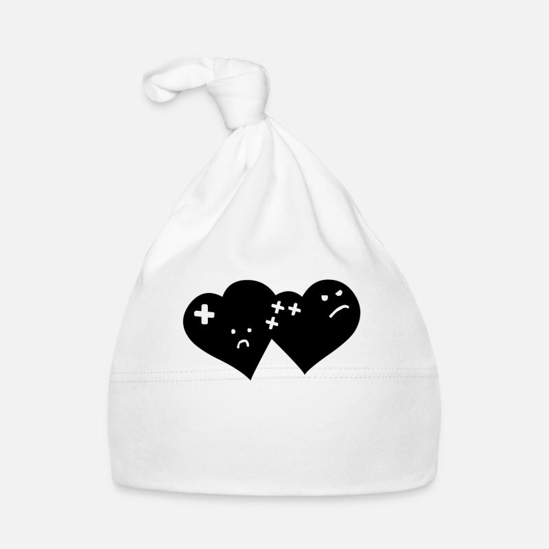 heart comic Organic Baby Cap