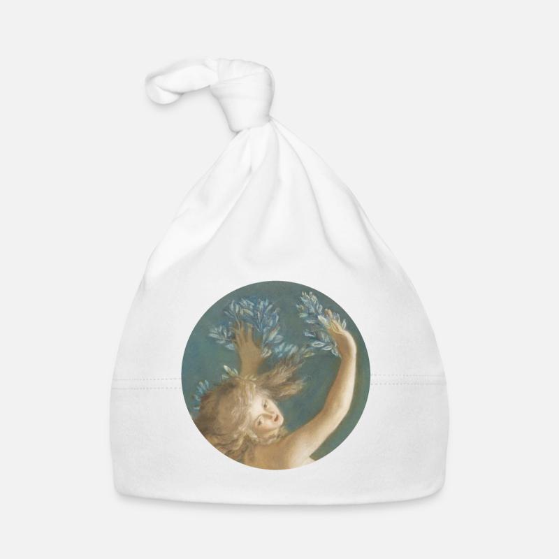 Daphne turning into a laurel tree - Organic Baby Cap - white
