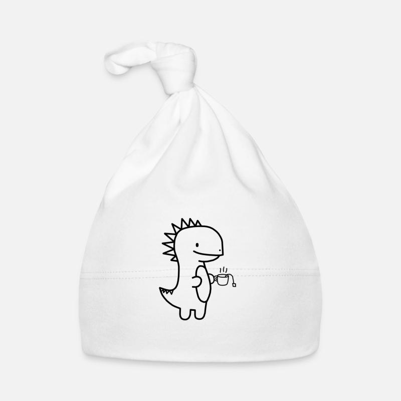 Dinosaurier Tee Kaffee Baby Bio-Mütze