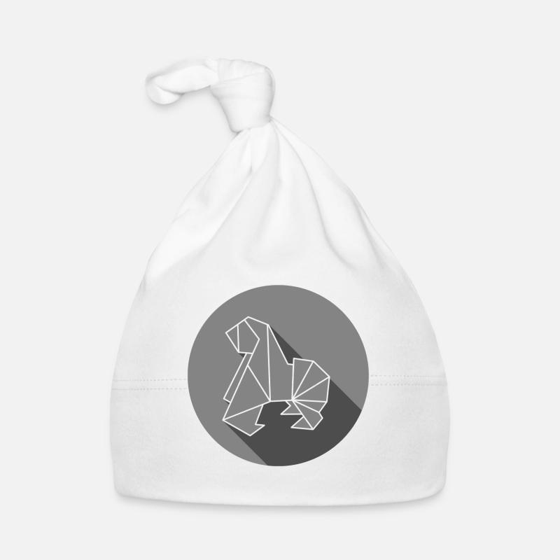 gorilla - Organic Baby Cap - white