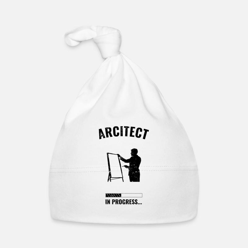 Architekt - Baby Bio-Mütze - Weiß
