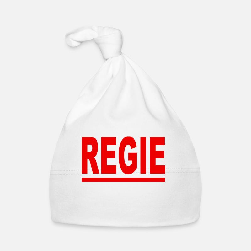 Directeur rouge - Bonnet bio Bébé - blanc