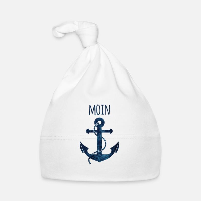 Anchor Moin blue Organic Baby Cap