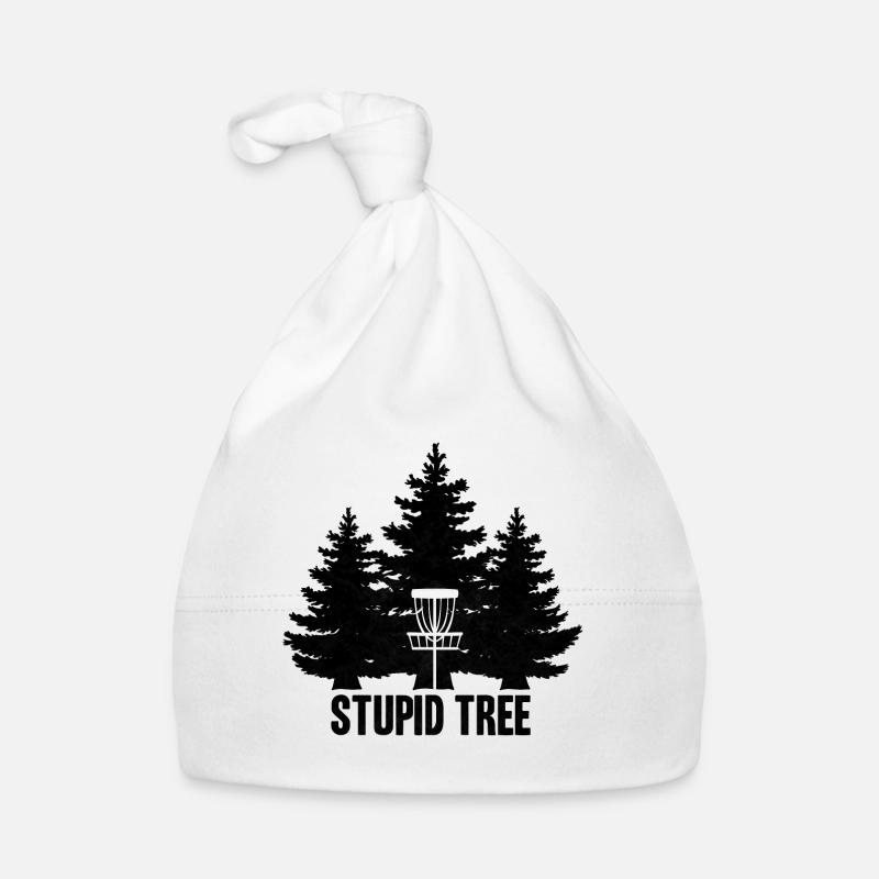 Disc Golf Shirt, discgolf, frisbee, stupid tree Baby Bio-Mütze