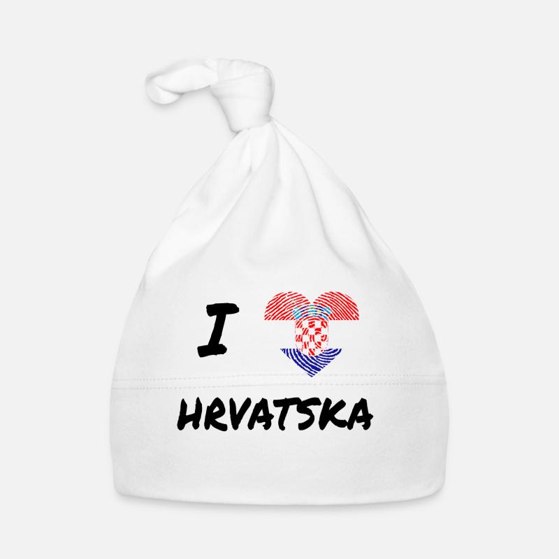Amour pour la Croatie Bonnet bio Bébé