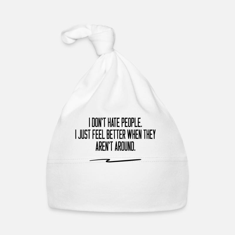 sarcastically - Organic Baby Cap - white