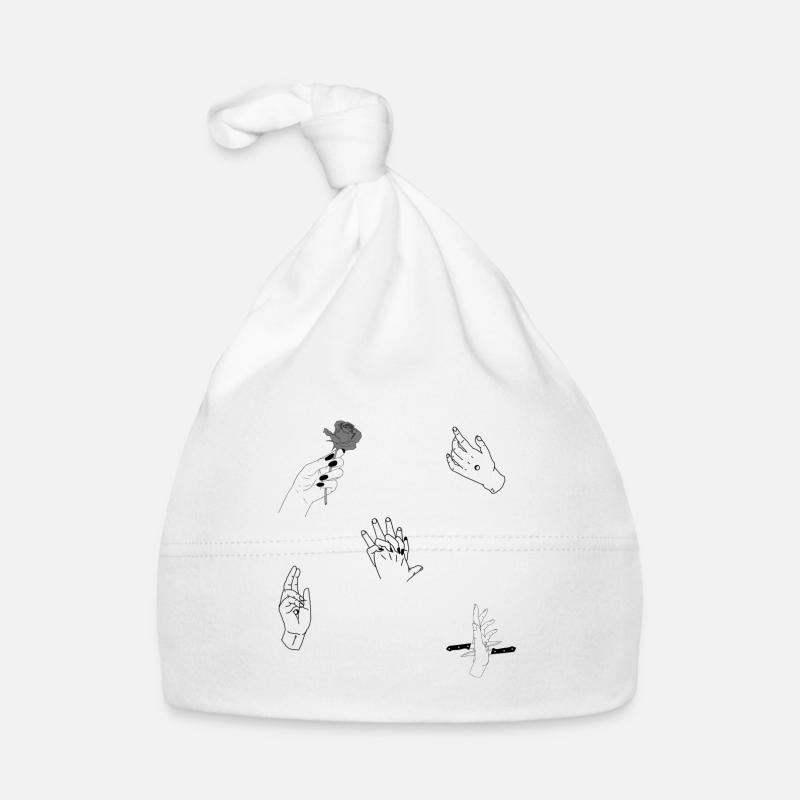 Hände Komposition 2 Baby Bio-Mütze