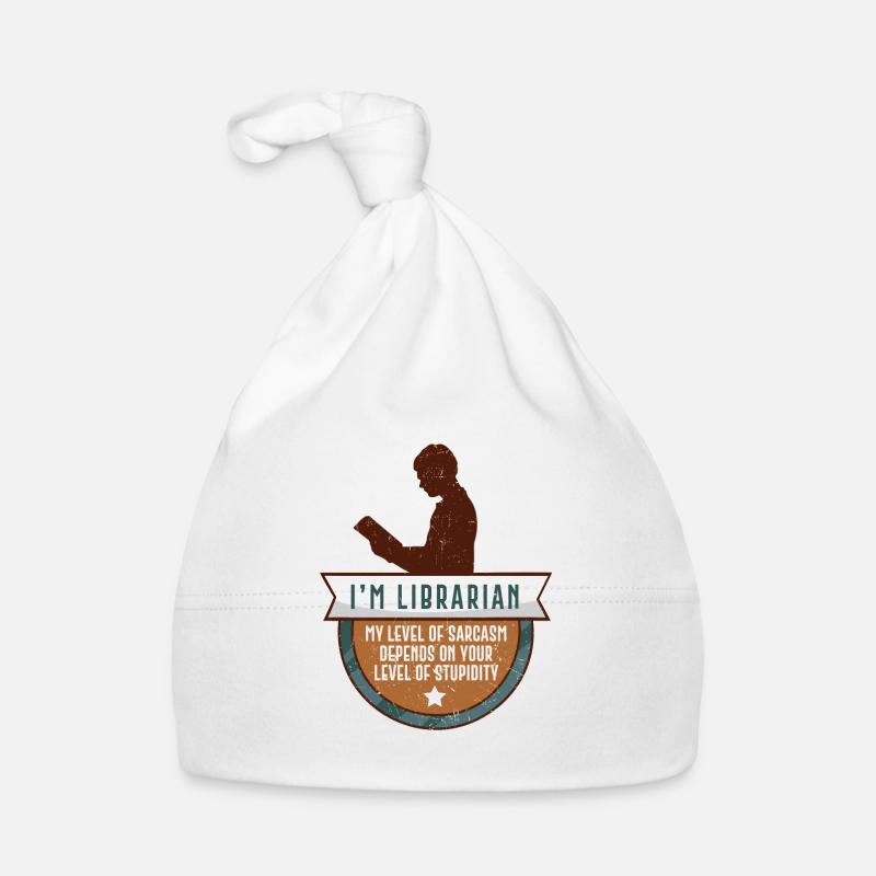 Funny library librarian library gift Organic Baby Cap