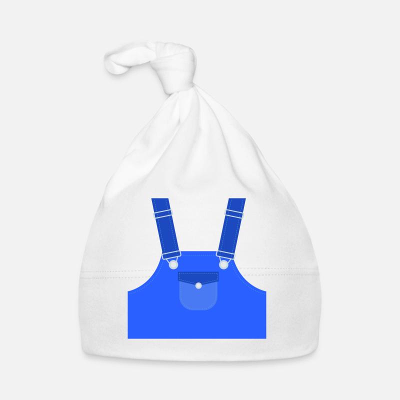 Typical blue man - Organic Baby Cap - white