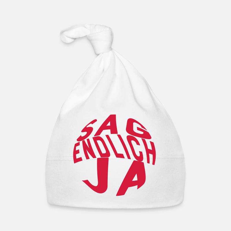 proposition de mariage Bonnet bio Bébé