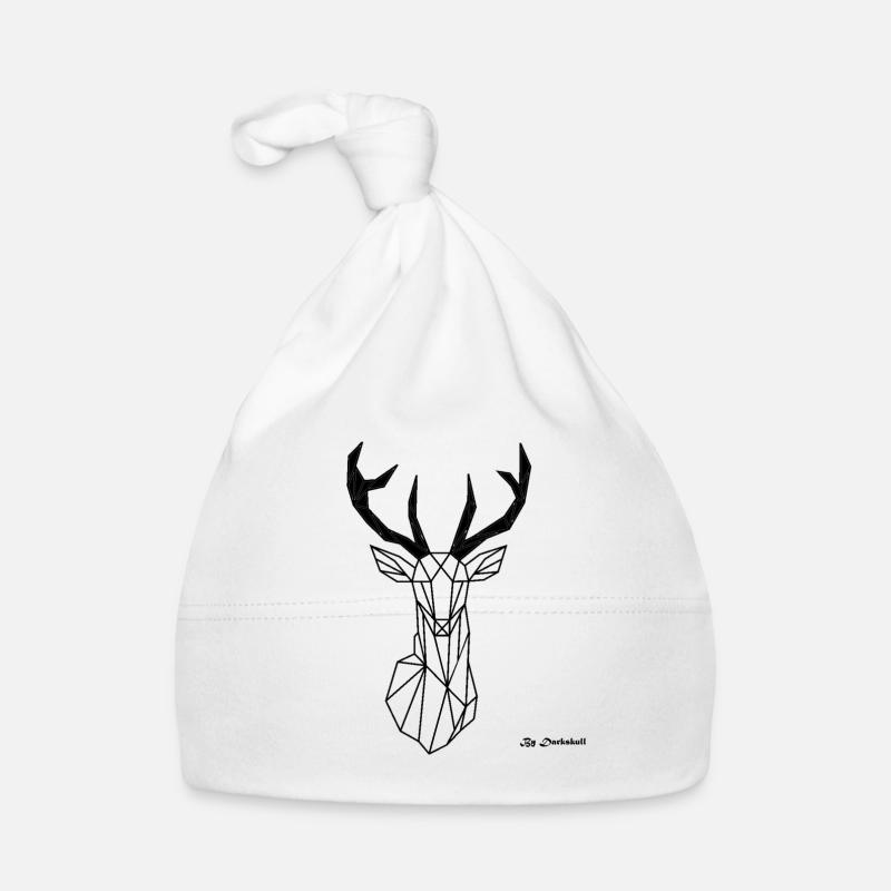 Geometric deer Organic Baby Cap