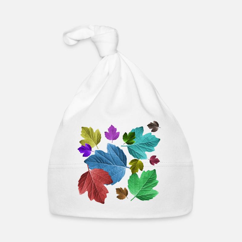 Feuilles, coloré, feuillage, automne, arbre, feuille, arbres Bonnet bio Bébé