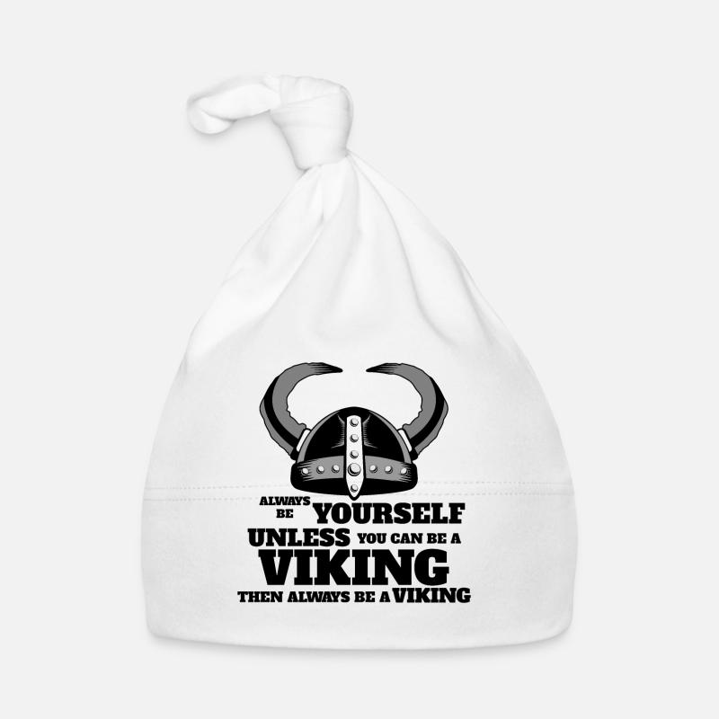 Sei immer du selbst Wikinger 3 - Geschenkidee Baby Bio-Mütze