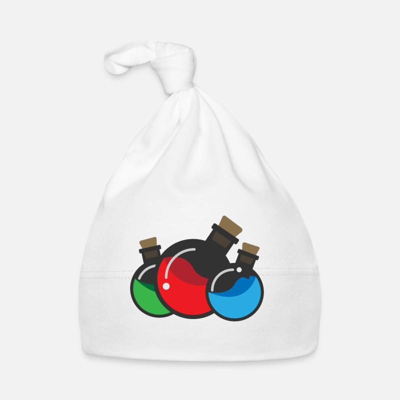 Flat Design - Chemie Experiment - Geschenkidee Baby Bio-Mütze